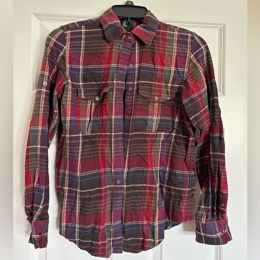 Women’s Ralph Lauren flannel- XS